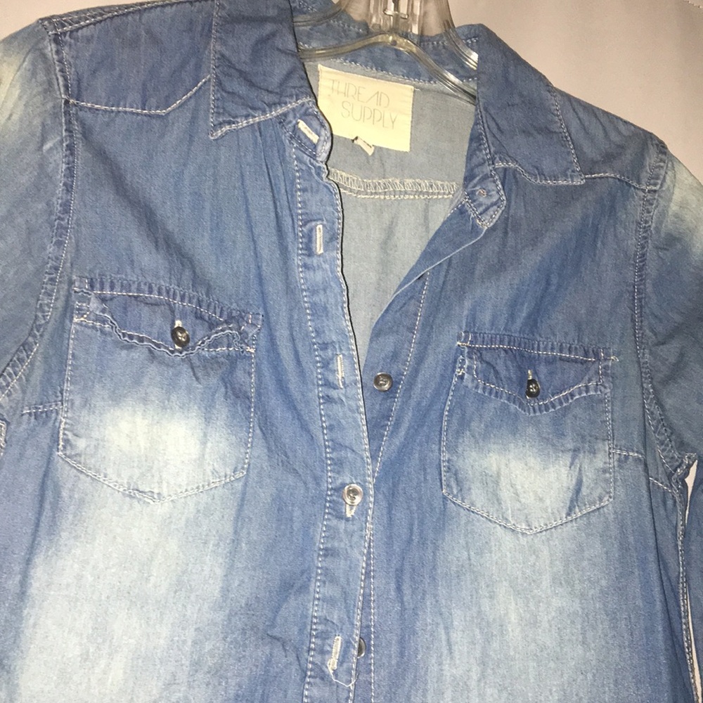 Jean button down shirt - Picture 2 of 4